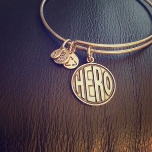 Hero Alex and Ani Silver Bangle